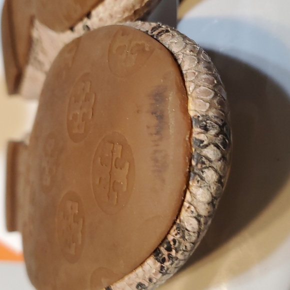 Tory Burch Reva Python skin leather Flats - Picture 10 of 16